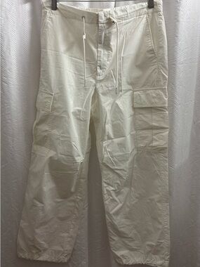 GAP white Cargo Jogger cotton Pants